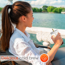 Load image into Gallery viewer, Reusable Wide Mouth Smoothie Cups Boba Tea Cups Bubble Tea Cups with Lids and Gold Straws Ball Mason Jars Glass Cups (2-pack, 32 oz mason jars) Brand Capsule Classic