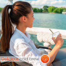 Load image into Gallery viewer, Reusable Wide Mouth Smoothie Cups Boba Tea Cups Bubble Tea Cups with Lids and Gold Straws Ball Mason Jars Glass Cups (2-pack, 16 oz mason jars) Brand Capsule Classic