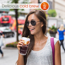 Load image into Gallery viewer, Reusable Wide Mouth Smoothie Cups Boba Tea Cups Bubble Tea Cups with Lids and Gold Straws Ball Mason Jars Glass Cups (2-pack, 24 oz mason jars)