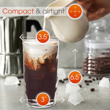 Load image into Gallery viewer, Reusable Boba Bubble Tea &amp; Smoothie Cups - 2 Wide Mouth Smooth-Sided Jars 24oz with Bamboo Lids - 2 Reusable Silver Stainless Steel Boba Straw
